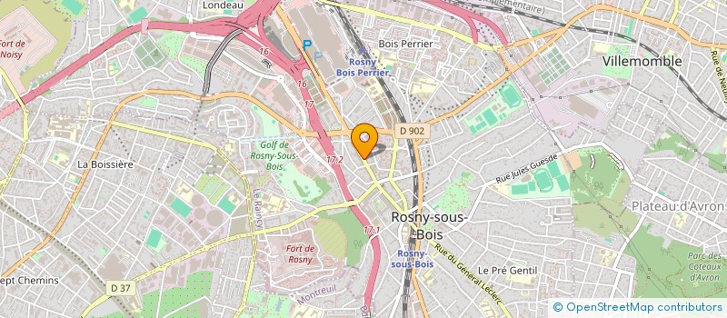 localisation de l'entreprise MONSIEUR PHILIPPE KLEIN à ROSNY-SOUS-BOIS