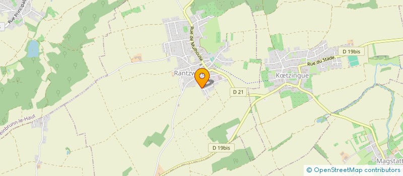 localisation de l'entreprise MONSIEUR PHILIPPE KLEIN  RANTZWILLER