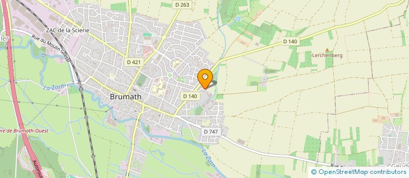 localisation de l'entreprise MONSIEUR PHILIPPE KLEIN  BRUMATH