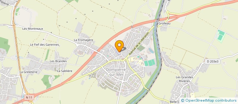 localisation de l'entreprise MONSIEUR PHILIPPE KOEHL  DOMPIERRE-SUR-MER