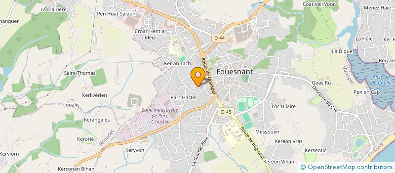localisation de l'entreprise MONSIEUR PHILIPPE KOESTEL à FOUESNANT