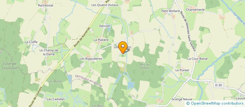 localisation de l'entreprise MONSIEUR PHILIPPE KOHLER  MONTPONT-EN-BRESSE