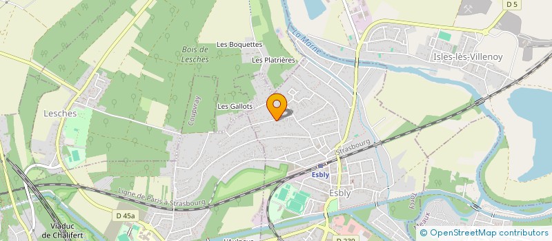 localisation de l'entreprise MONSIEUR PHILIPPE KRAFFT à ESBLY
