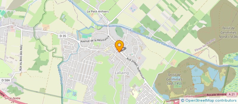 localisation de l'entreprise MONSIEUR PHILIPPE KRYSZTOF  LALLAING