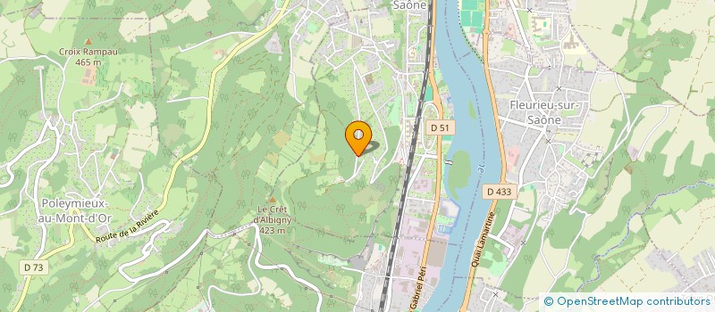 localisation de l'entreprise MONSIEUR PHILIPPE L'HERITIER  ALBIGNY-SUR-SAONE