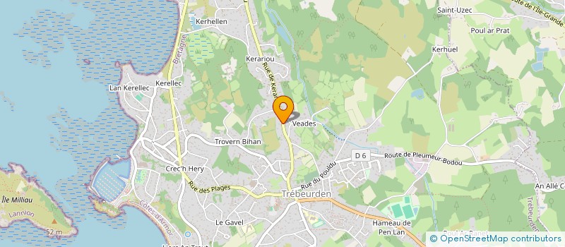 localisation de l'entreprise MONSIEUR PHILIPPE L'HOSTIS  TREBEURDEN