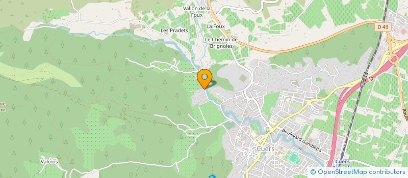 localisation de l'entreprise MONSIEUR PHILIPPE L'HOTE à CUERS