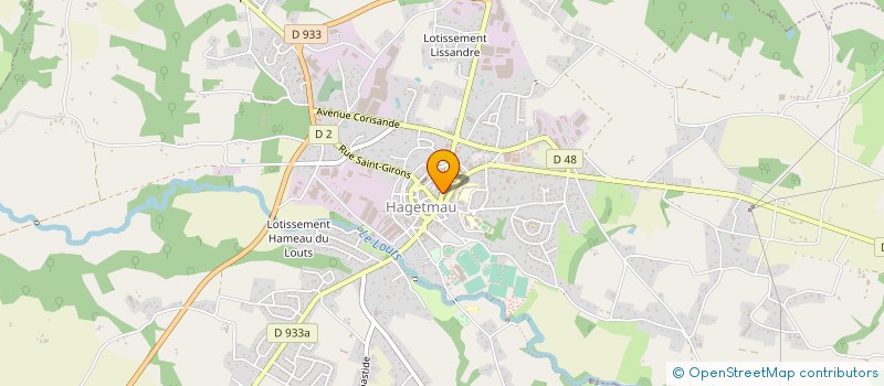 localisation de l'entreprise MONSIEUR PHILIPPE LABADIE  HAGETMAU