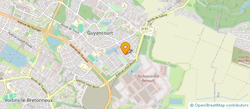 localisation de l'entreprise MONSIEUR PHILIPPE LABBE  GUYANCOURT