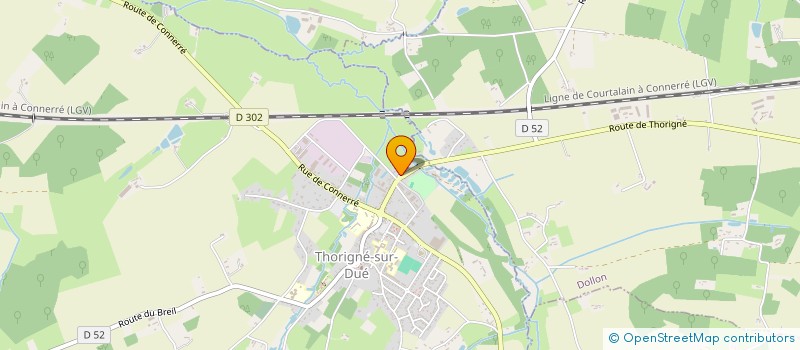 localisation de l'entreprise MONSIEUR PHILIPPE LABBE  THORIGNE-SUR-DUE