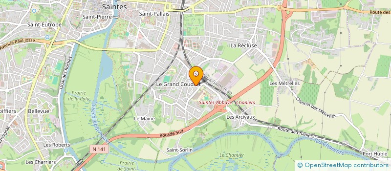 localisation de l'entreprise MONSIEUR PHILIPPE LABELLE  SAINTES