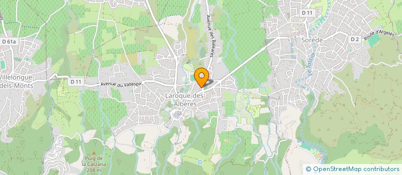 localisation de l'entreprise MONSIEUR PHILIPPE LABRO  LAROQUE-DES-ALBERES