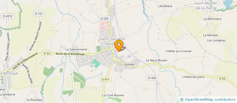 localisation de l'entreprise MONSIEUR PHILIPPE LACOLLEY à SAINT-SAUVEUR-VILLAGES