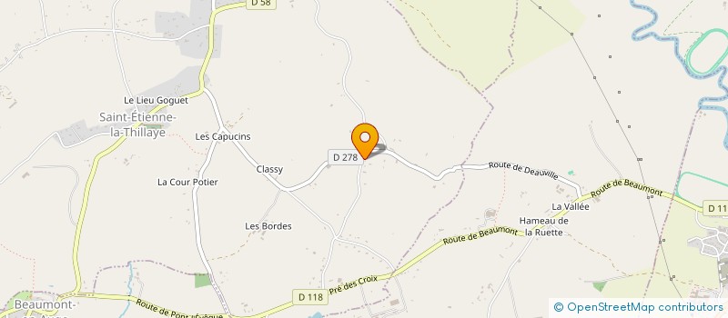 localisation de l'entreprise MONSIEUR PHILIPPE LACOMME  SAINT-ETIENNE-LA-THILLAYE