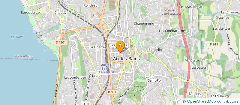 localisation de l'entreprise MONSIEUR PHILIPPE LACROIX à AIX-LES-BAINS