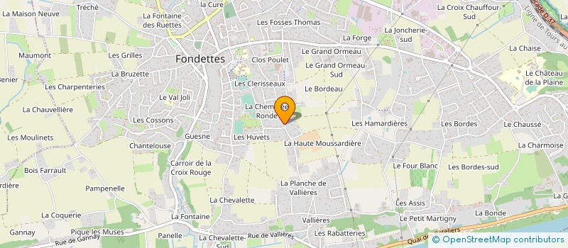 localisation de l'entreprise MONSIEUR PHILIPPE LACROIX à FONDETTES