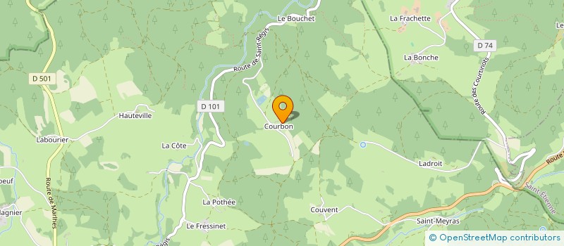 localisation de l'entreprise MONSIEUR PHILIPPE LACROIX  RIOTORD