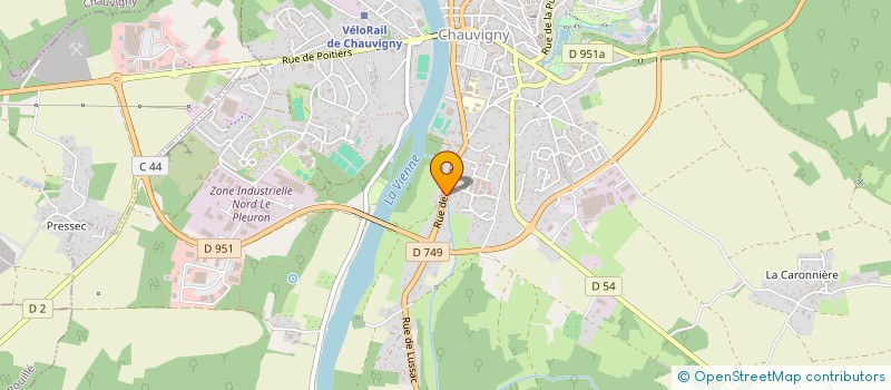 localisation de l'entreprise MONSIEUR PHILIPPE LACROIX  CHAUVIGNY