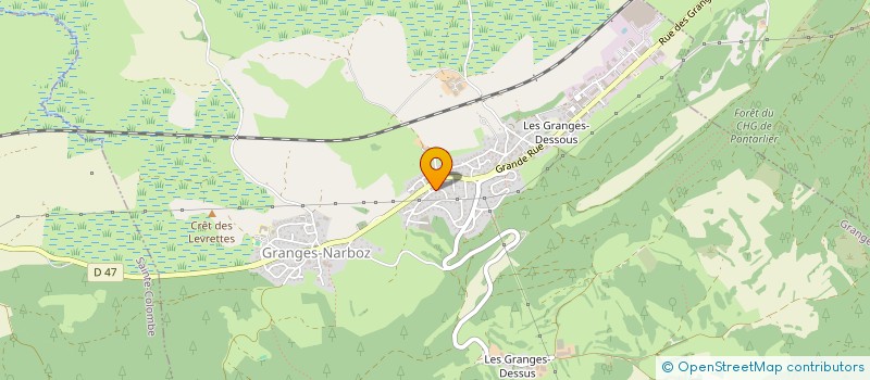 localisation de l'entreprise MONSIEUR PHILIPPE LACROUTE  GRANGES-NARBOZ