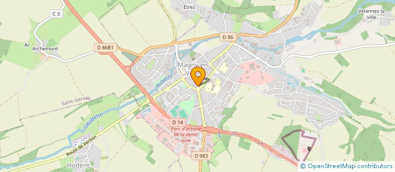 localisation de l'entreprise MONSIEUR PHILIPPE LADOUET  MAGNY-EN-VEXIN