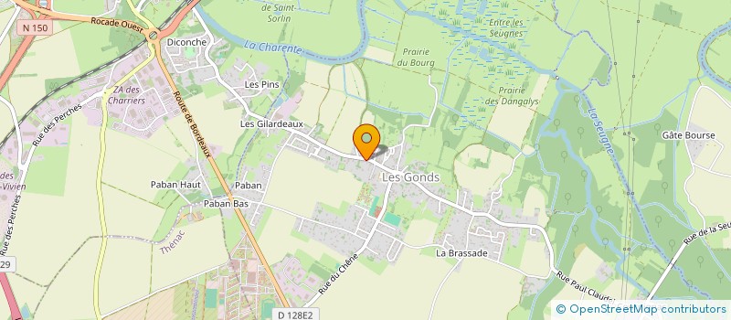 localisation de l'entreprise MONSIEUR PHILIPPE LAFFARGUE  LES GONDS