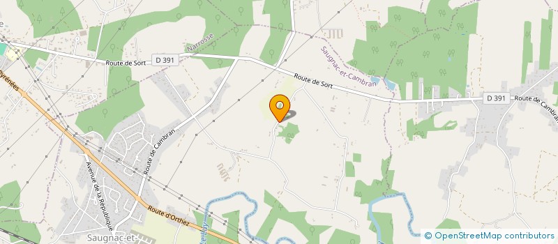 localisation de l'entreprise MONSIEUR PHILIPPE LAFFONT à SAUGNAC-ET-CAMBRAN