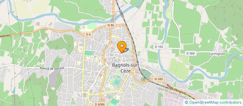 localisation de l'entreprise MONSIEUR PHILIPPE LAFON  BAGNOLS-SUR-CEZE