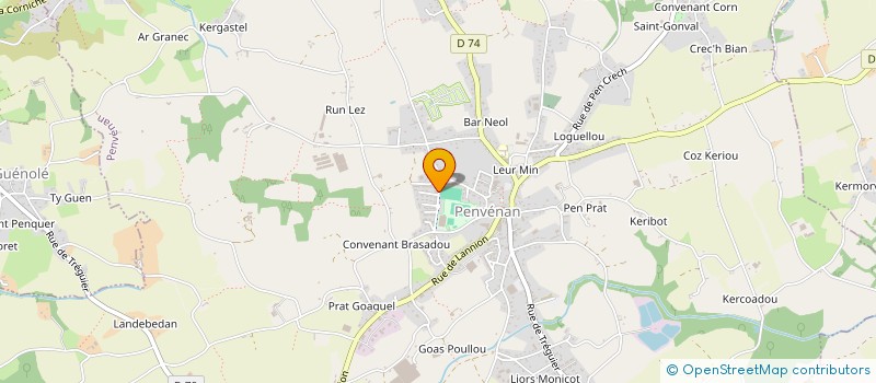 localisation de l'entreprise MONSIEUR PHILIPPE LAGAIN  PENVENAN
