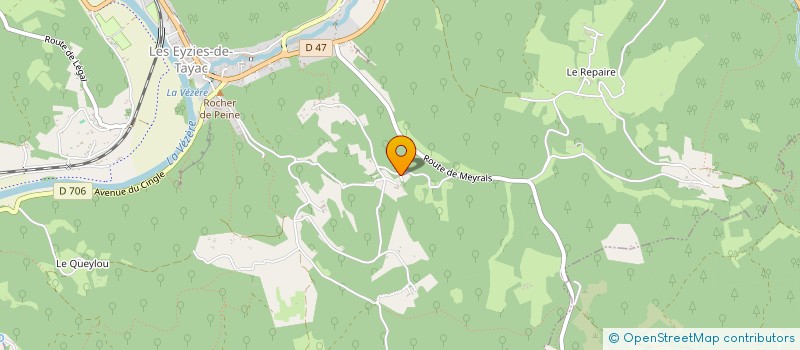 localisation de l'entreprise MONSIEUR PHILIPPE LAGARDE  LES EYZIES