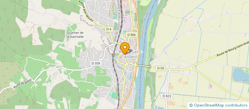 localisation de l'entreprise MONSIEUR PHILIPPE LAGARDE à BOURG-SAINT-ANDEOL