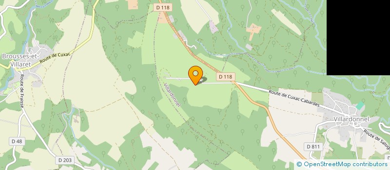 localisation de l'entreprise MONSIEUR PHILIPPE LAGARDE  VILLARDONNEL