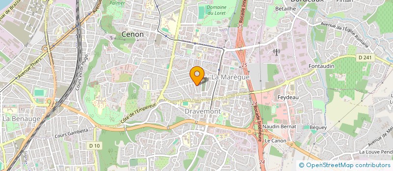 localisation de l'entreprise MONSIEUR PHILIPPE LAGRANGE  CENON