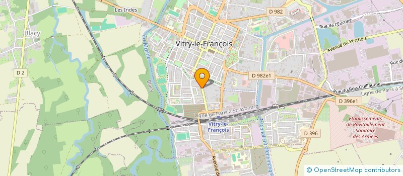 localisation de l'entreprise MONSIEUR PHILIPPE LAHANQUE  VITRY-LE-FRANCOIS