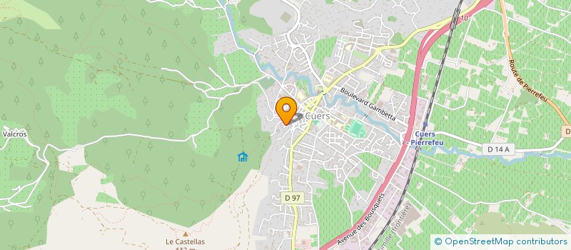 localisation de l'entreprise MONSIEUR PHILIPPE LAIGUILLON  CUERS