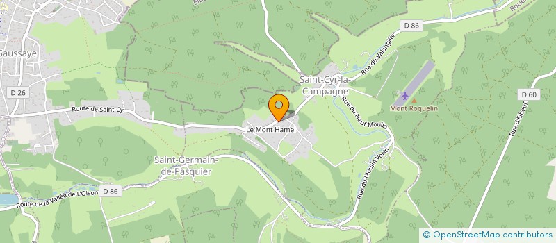 localisation de l'entreprise MONSIEUR PHILIPPE LAJOIE  SAINT-CYR-LA-CAMPAGNE