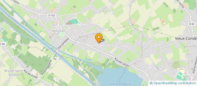 localisation de l'entreprise MONSIEUR PHILIPPE LAJOUX  HERGNIES