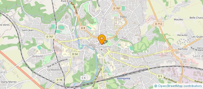 localisation de l'entreprise MONSIEUR PHILIPPE LALANDE  GUINGAMP