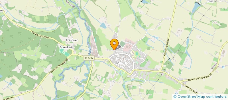 localisation de l'entreprise MONSIEUR PHILIPPE LALANNE  MEZIN