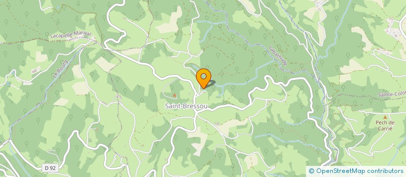 localisation de l'entreprise MONSIEUR PHILIPPE LALARDIE  SAINT-BRESSOU