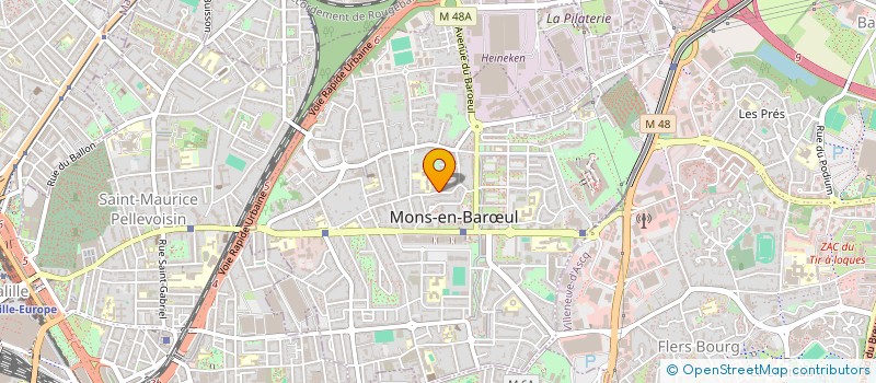 localisation de l'entreprise MONSIEUR PHILIPPE LALIE  MONS-EN-BARUL