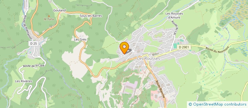 localisation de l'entreprise MONSIEUR PHILIPPE LALLEMENT  LES ROUSSES