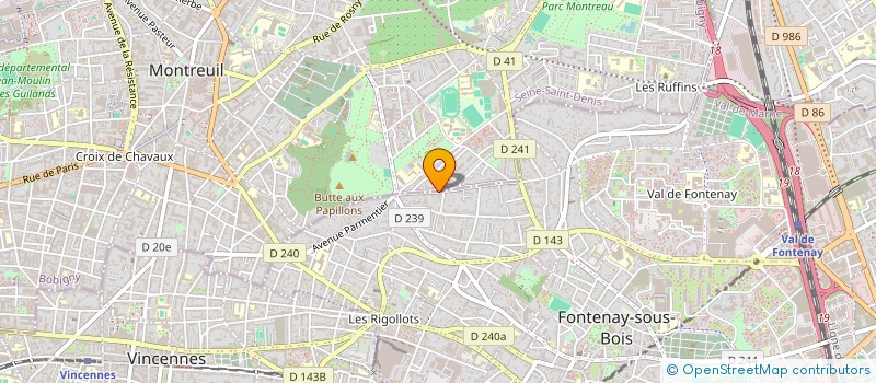 localisation de l'entreprise MONSIEUR PHILIPPE LALOUETTE à MONTREUIL