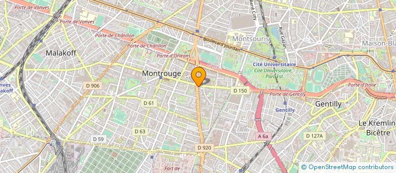 localisation de l'entreprise MONSIEUR PHILIPPE LALOUX  MONTROUGE