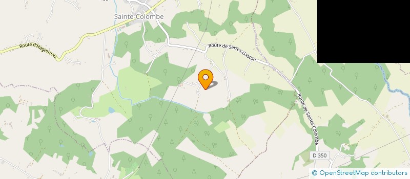localisation de l'entreprise MONSIEUR PHILIPPE LAMAIGNERE  SAINTE-COLOMBE