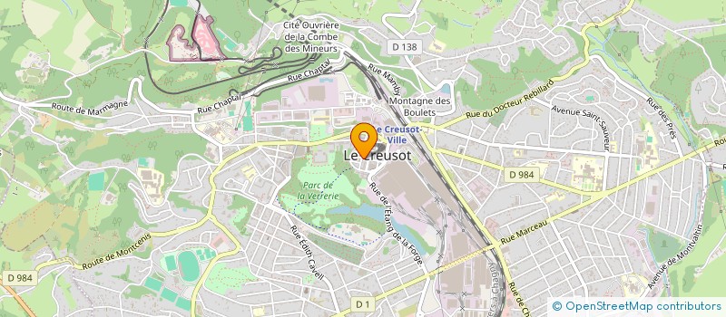 localisation de l'entreprise MONSIEUR PHILIPPE LAMARQUE  LE CREUSOT