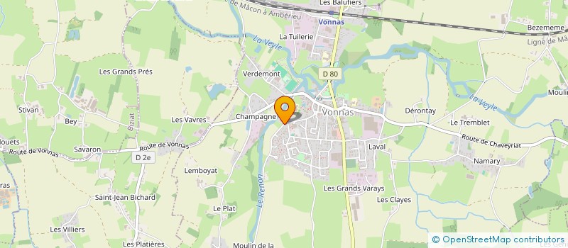 localisation de l'entreprise MONSIEUR PHILIPPE LAMBERET à VONNAS