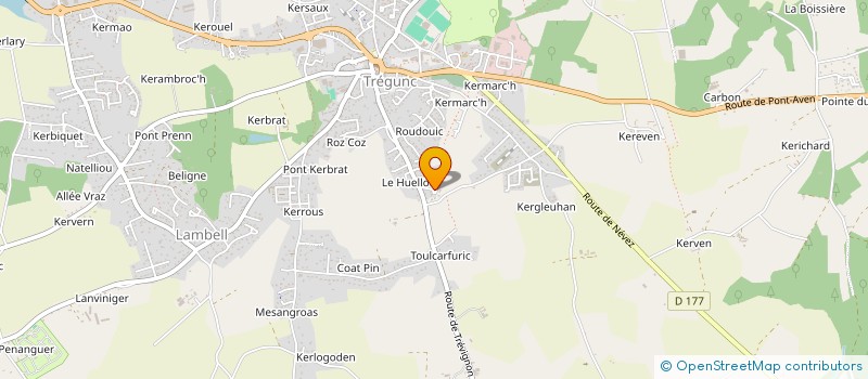 localisation de l'entreprise MONSIEUR PHILIPPE LANDREIN à TREGUNC