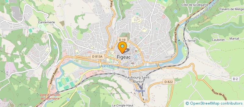 localisation de l'entreprise MONSIEUR PHILIPPE LANDREIN  FIGEAC