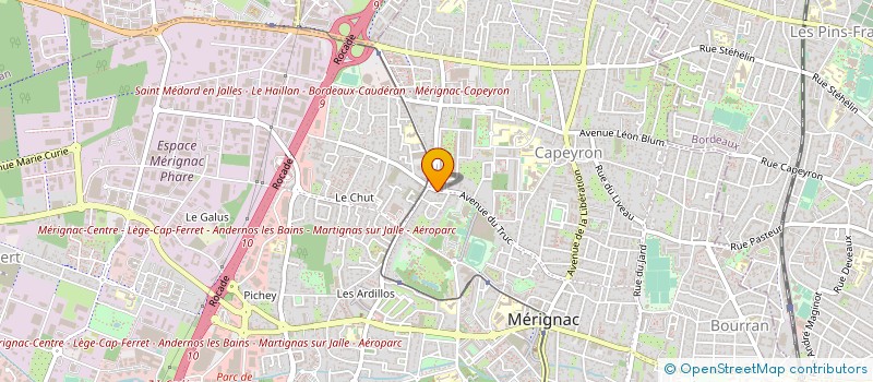 localisation de l'entreprise MONSIEUR PHILIPPE LANGLADE à MERIGNAC