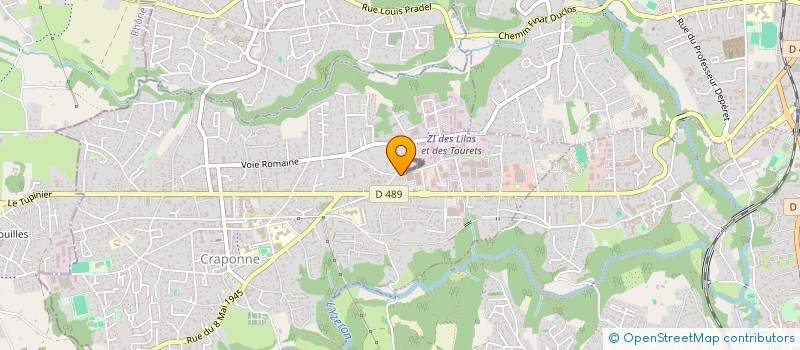 localisation de l'entreprise MONSIEUR PHILIPPE LANGRAND  CRAPONNE